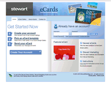 Tablet Screenshot of ecards.stewartmarketing.com